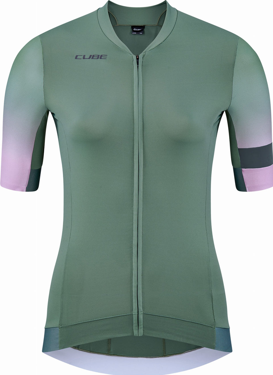 Cube Blackline WS Trikot Fade Kurzarm green´n´violet