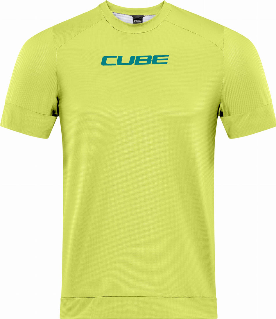 Cube ATX Rundhalstrikot Kurzarm lime
