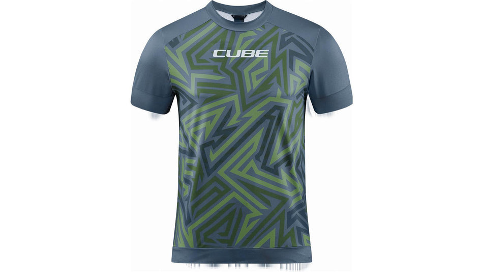Cube ATX Rundhalstrikot TM Kurzarm olive´n´grey