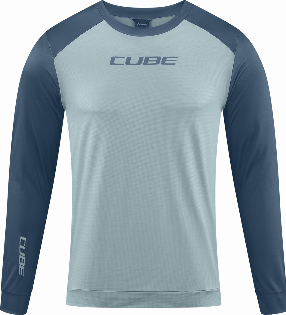 Cube ATX Rundhalstrikot Langarm olive´n´anthracite