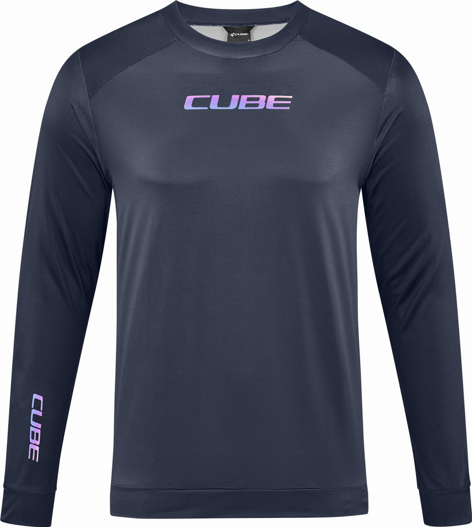 Cube ATX Rundhalstrikot Langarm black