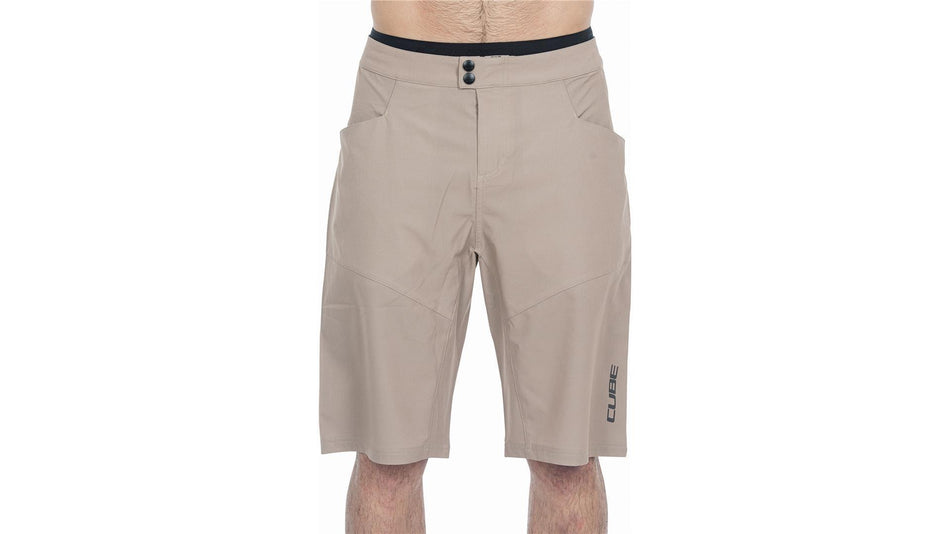 Cube ATX Baggy Shorts Cmpt inkl. Innenhose sand