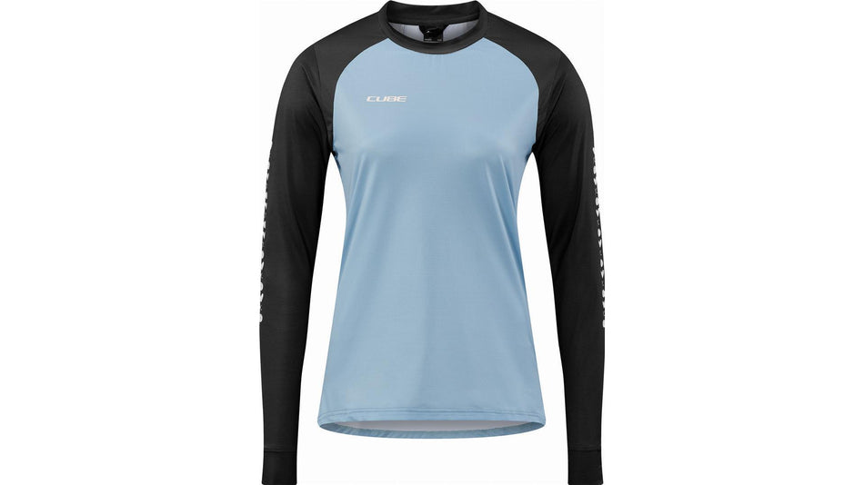 Cube ATX WS Rundhalstrikot Langarm blue´n´black