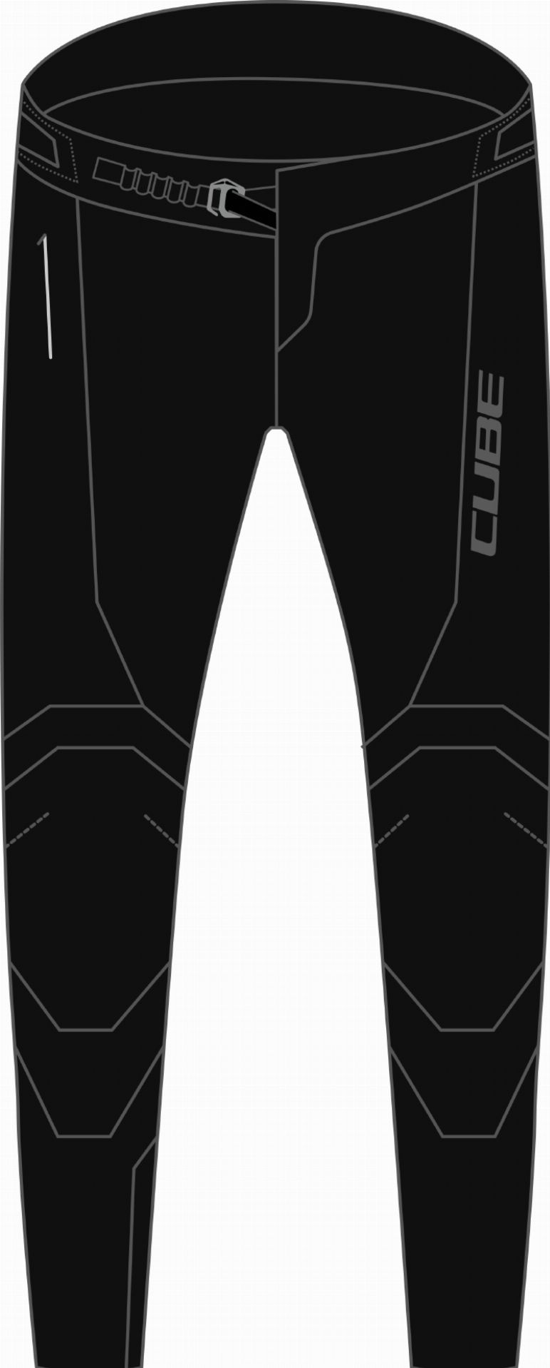 Cube Vertex Pants DH black