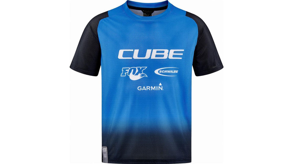 Cube Vertex Trikot Rookie X Actionteam Kurzarm black´n´blue