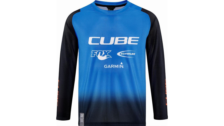 Cube Vertex Trikot Rookie X Actionteam Langarm black´n´blue