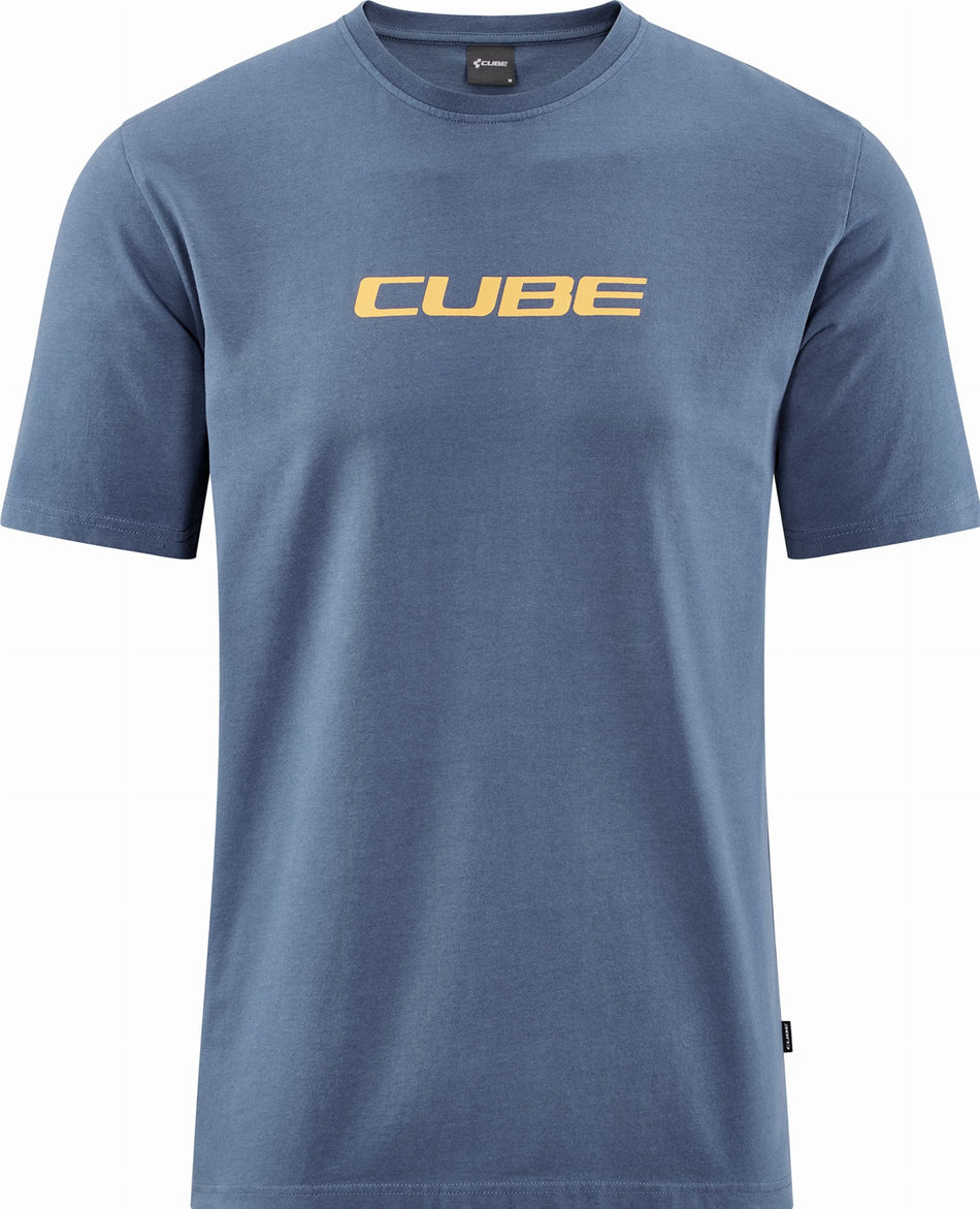 Cube Organic T-Shirt Mountains blue