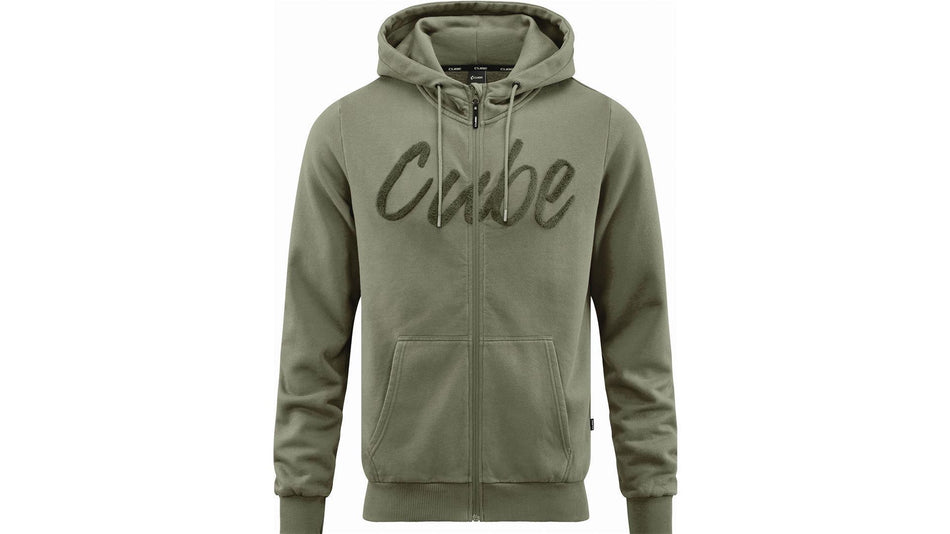Cube Organic Zip Hoodie olive