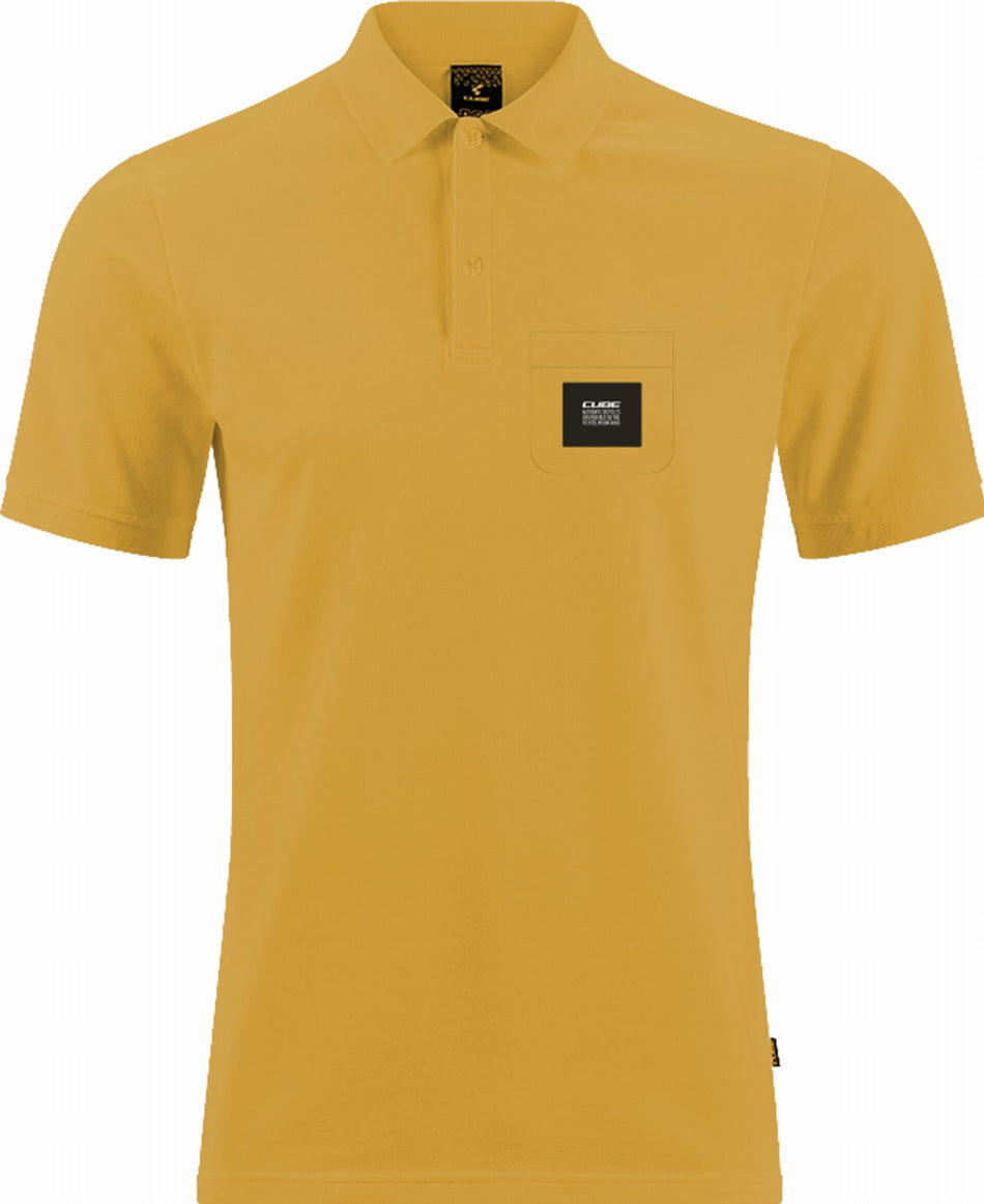 Cube Organic Polo Shirt GTY Fit yellow