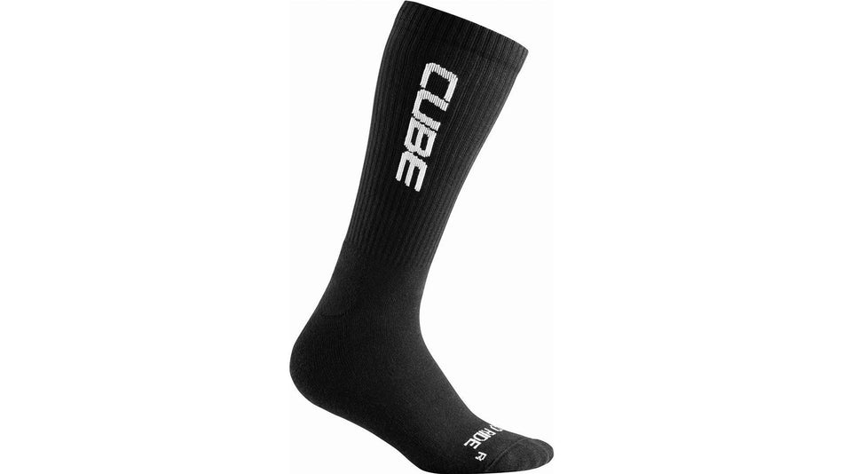 Cube Socke After Race High Cut Logo black´n´white