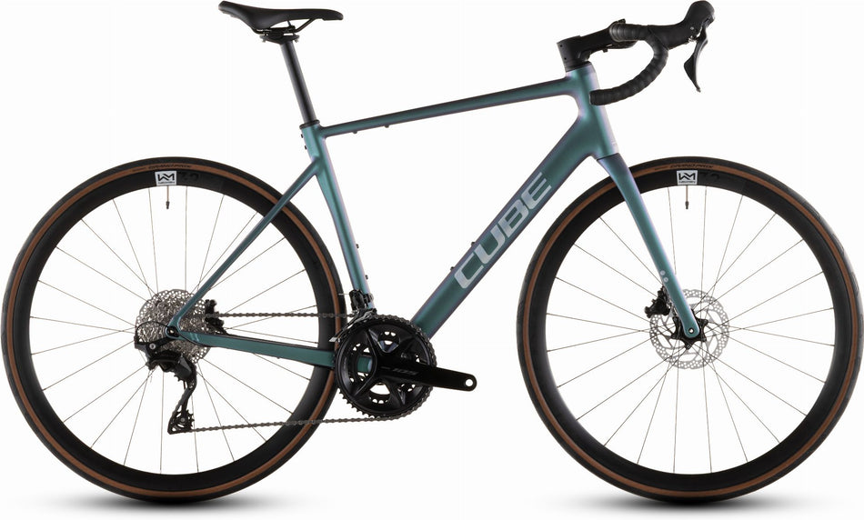 Cube Attain SLX Rennrad Diamant 28" smaragdgrey´n´prism