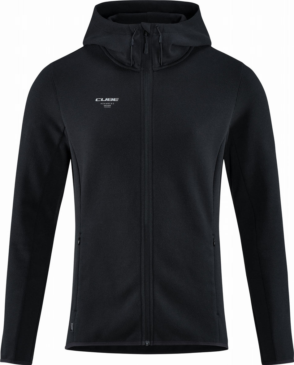 Cube Zip Hoodie Advanced black