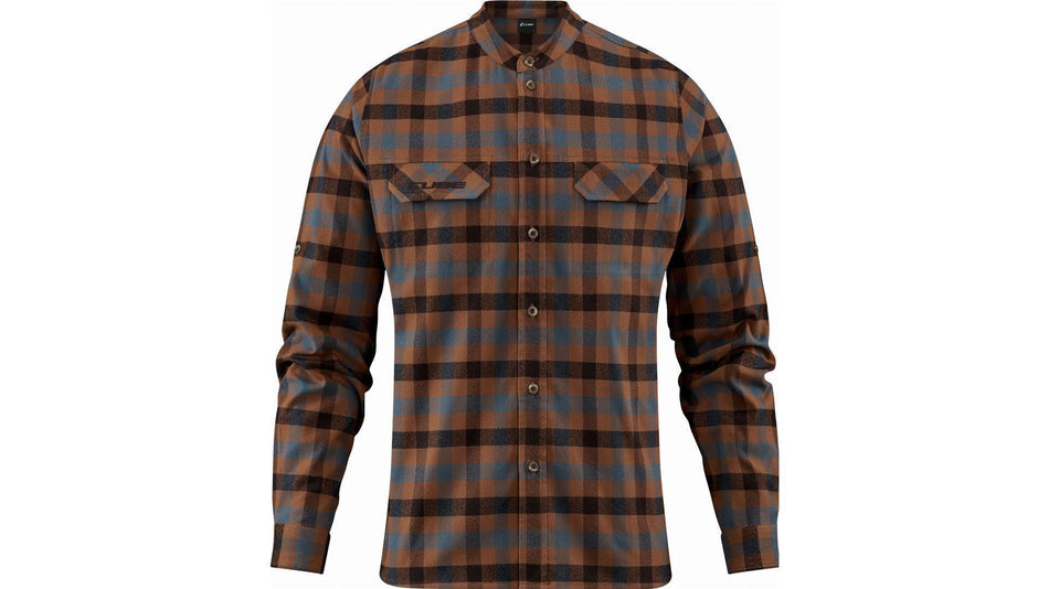 Cube Work Hemd Langarm brown´n´blue