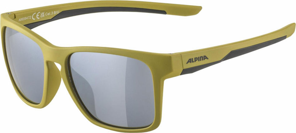 Alpina Flexxy Cool Kids I Kinder & Jugend Brille olive - black mat/mirror black