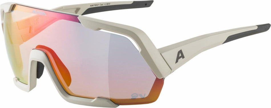 Alpina Rocket QV Sportbrille cool grey matt/mirror rainbow
