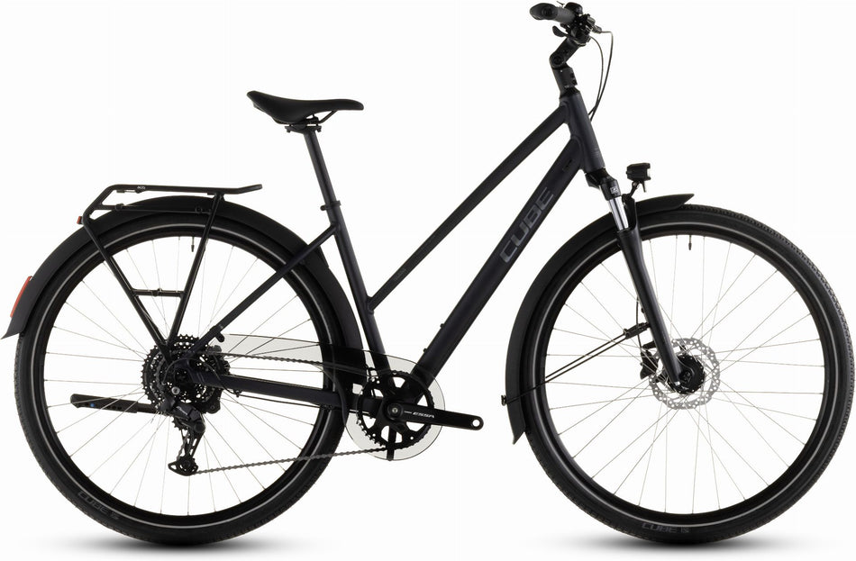 Cube Touring One Trekkingrad Trapeze 28" night´n´chrome