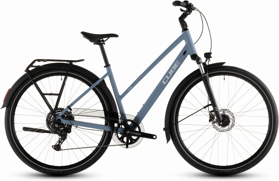 Cube Touring One Trekkingrad Trapeze 28" bluebird´n´grey