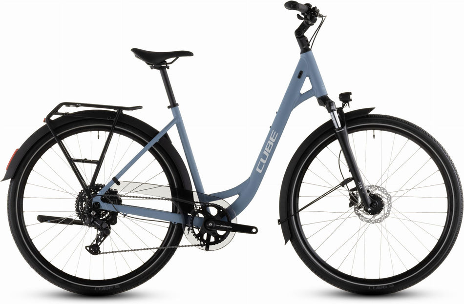 Cube Touring One Trekkingrad Easy Entry 28" bluebird´n´grey