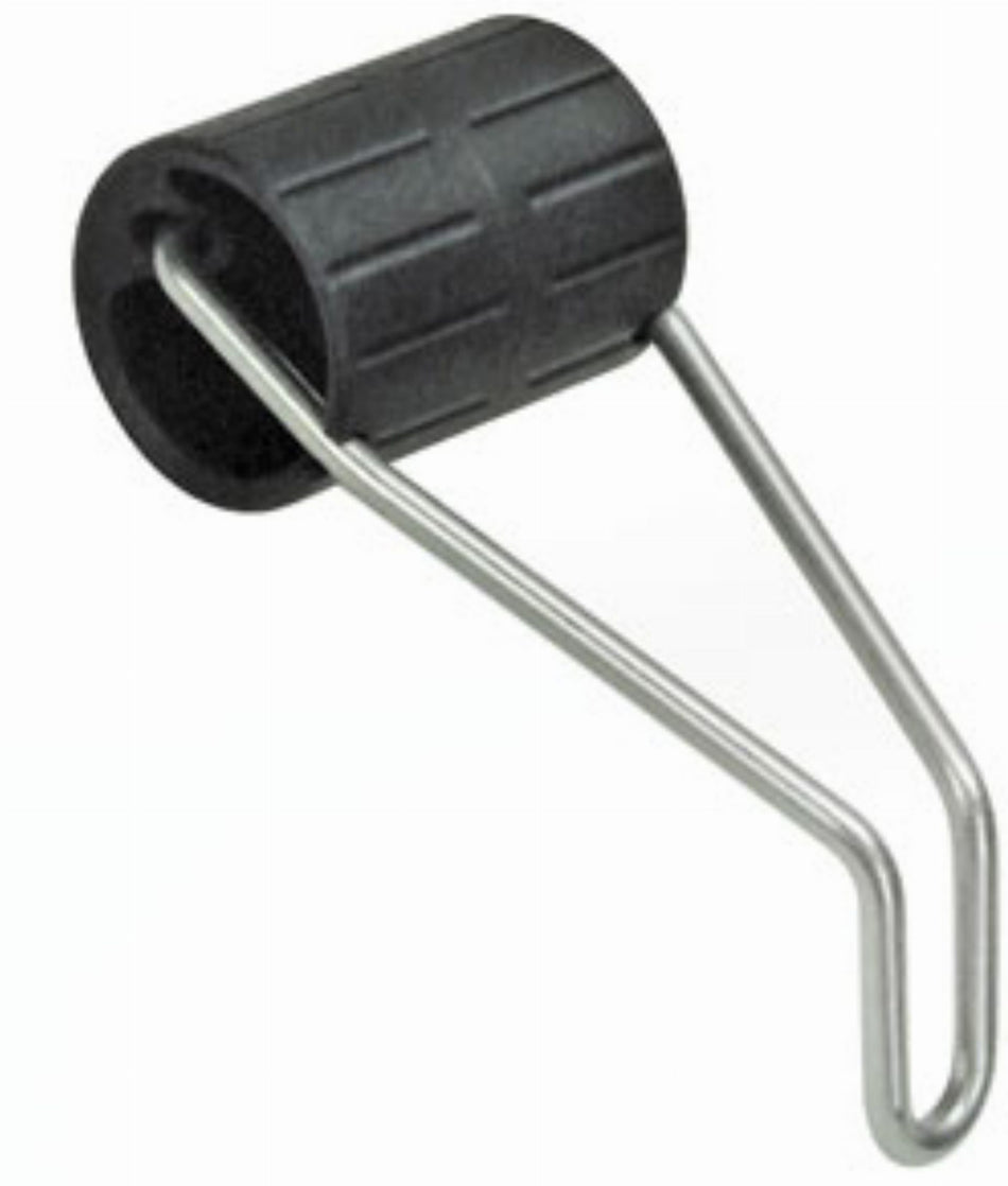KLICKfix Lampenhalter passend für Gabeln und Gabelbrücken mit Durchgangsloch oder Gewindebohrung 26 mm Zylinder schwarz