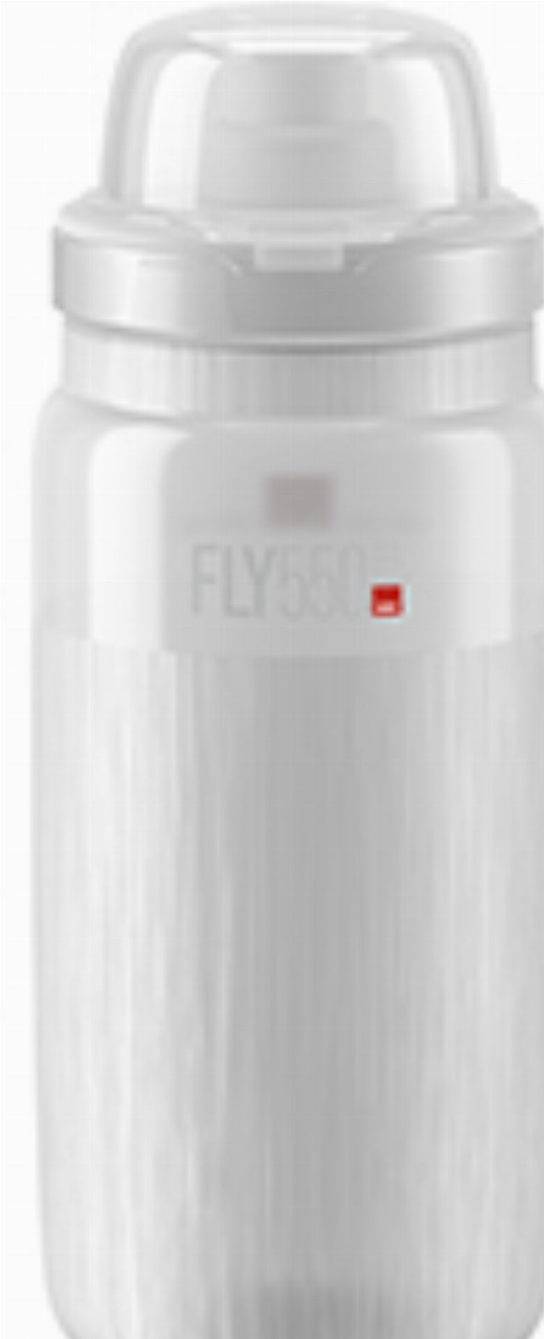 Elite Fly Tex MTB Trinkflasche clear/grau