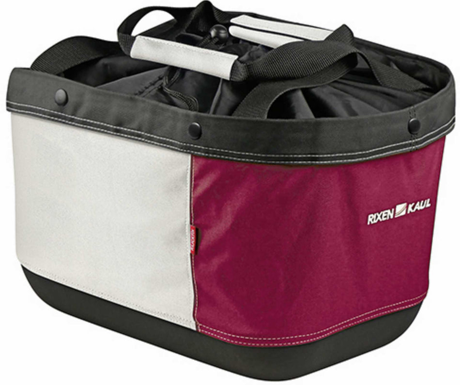 KLICKfix Shopper Alingo GT Gepäckträgertasche für Racktime rot/creme