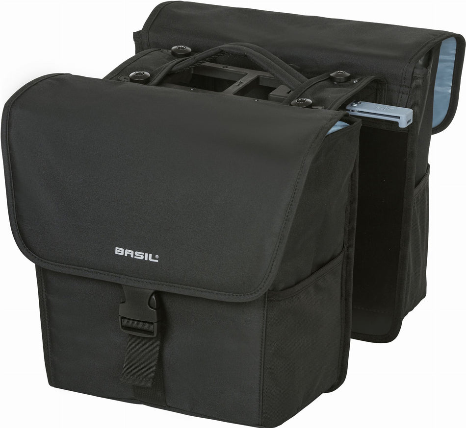 Basil Go Mik Hinterradtasche solid black 32 L