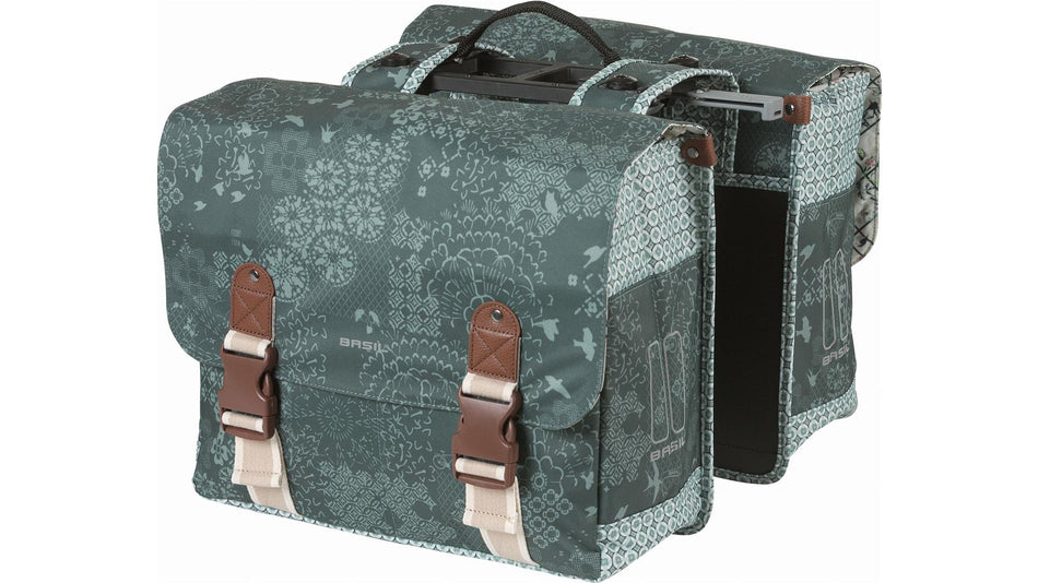 Basil Bohème Mik Hinterradtasche forest grün 35 L
