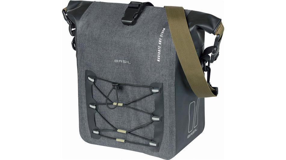 Basil Navigator Storm Side M Mik Hinterradtasche schwarz 12 L