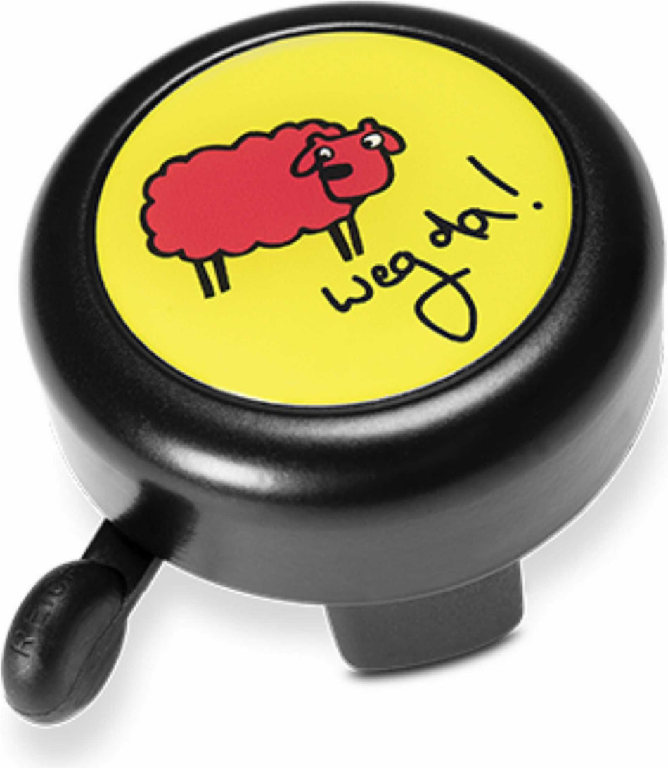RFR Fahrradklingel BUDDYS Sheep black´n´yellow