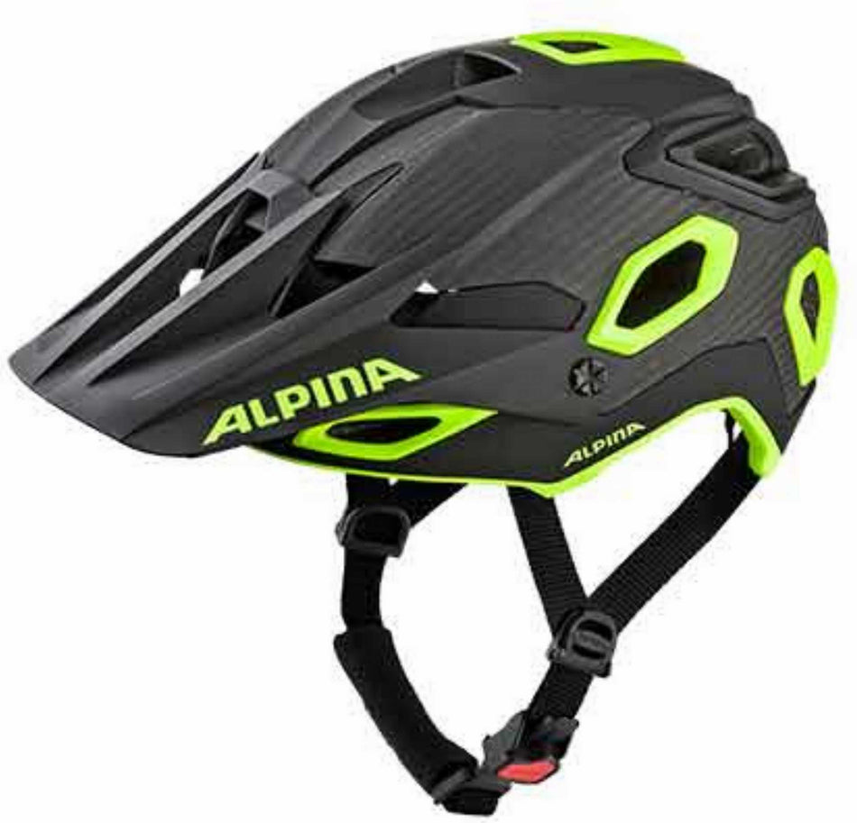B-Ware - Alpina Rootage Helm black-neon-yellow (Gebrauchtware)