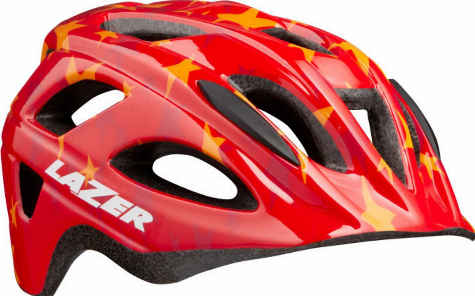 B-Ware - Lazer P'Nut + NET Kinder-Helm red stars unisize/46-50 cm (Gebrauchtware)
