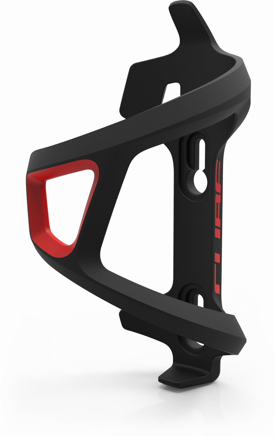 Cube HPP Left-Hand Sidecage Flaschenhalter black´n´red