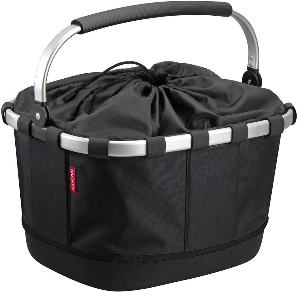 Klickfix Reisenthel Carrybag GT Gepäckträgertasche mit Aluminumrahmen für Racktime Schwarz