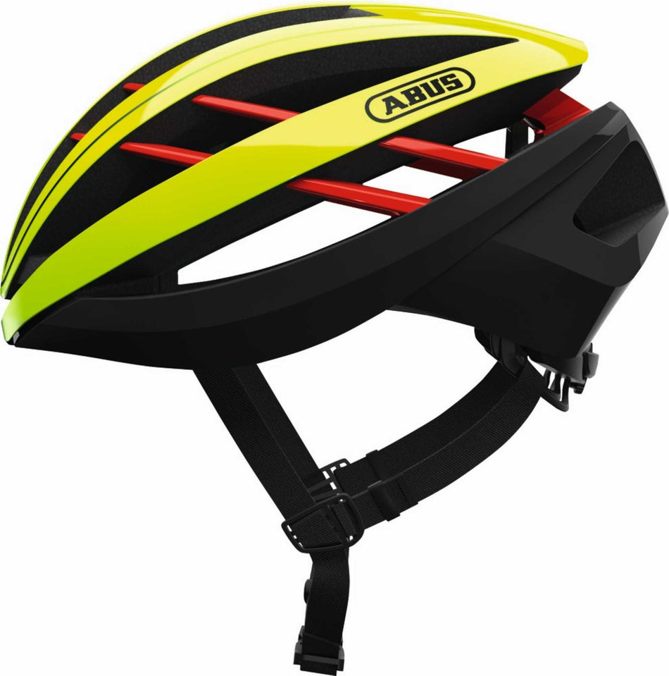 Abus Aventor MIPS Rennrad-Helm neon yellow