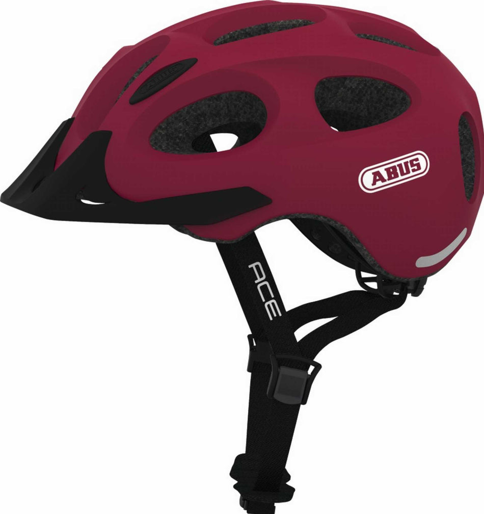 Abus Youn-I ACE Helm cherry red matt