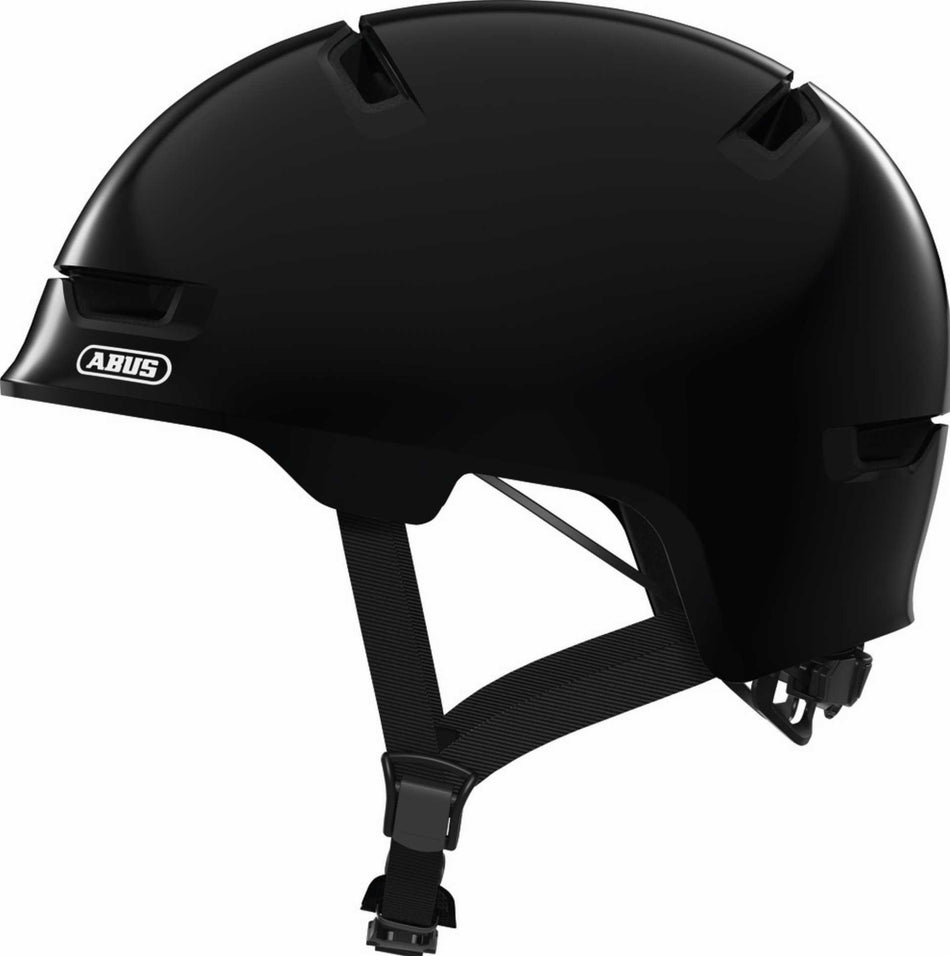 B-Ware - Abus SCRAPER 3.0 KID Helm shiny black (Gebrauchtware)