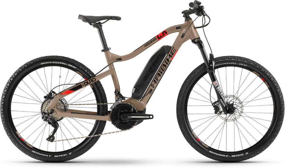 Haibike SDURO HardSeven 4.0 E-Bike 27,5" Sand/Rot/Schwarz