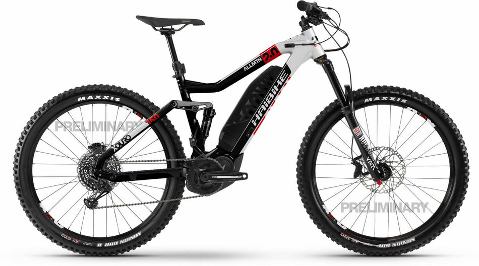 Haibike XDURO AllMtn 2.0 E-Bike 27,5" Schwarz/Silber/Rot