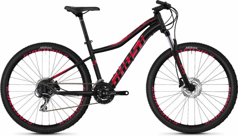 Ghost Lanao 3.7 AL W 27,5" MTB-Hardtail jet black / ruby pink