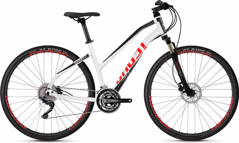 Ghost Square Cross 2.8 AL W Crossrad 28" star white / jet black / fiery red