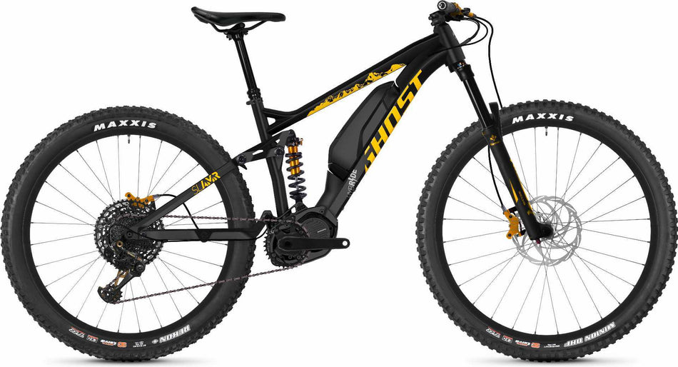 Ghost Hybride SLAMR S3.7+ AL U E-Bike 29" night black / spectra yellow / iridium silver