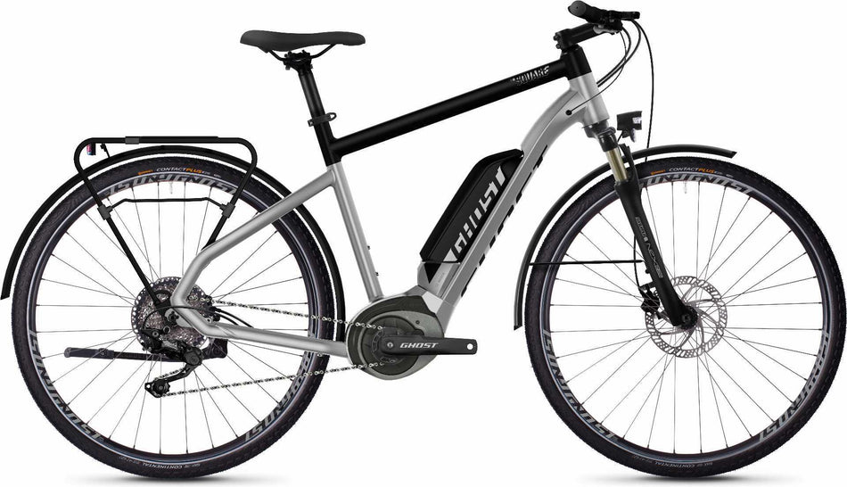 Ghost Hybride Square Trekking B2.8 AL U E-Bike 28" iridium silver / jet black