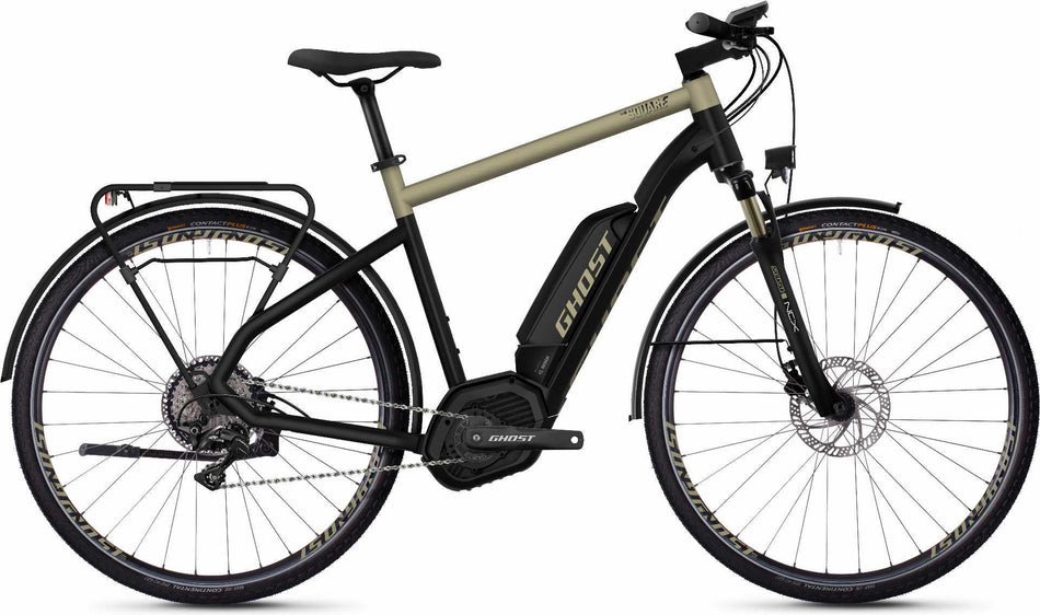 Ghost Hybride Square Trekking B5.8 AL U E-Bike 28" jet black / ext gold