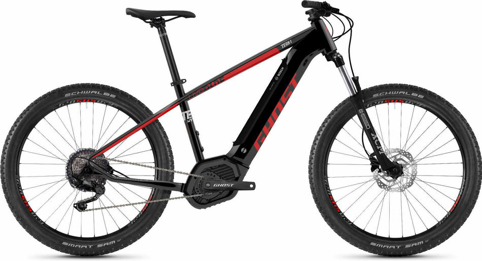 Ghost Hybride Teru PT B3.7+ AL U E-Bike 27,5+" jet black / riot red / urban grey