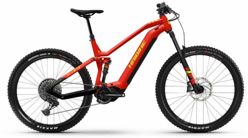 Haibike AllMtn 7 720 Wh E-Bike Fully 29"/27,5" matte red black neon