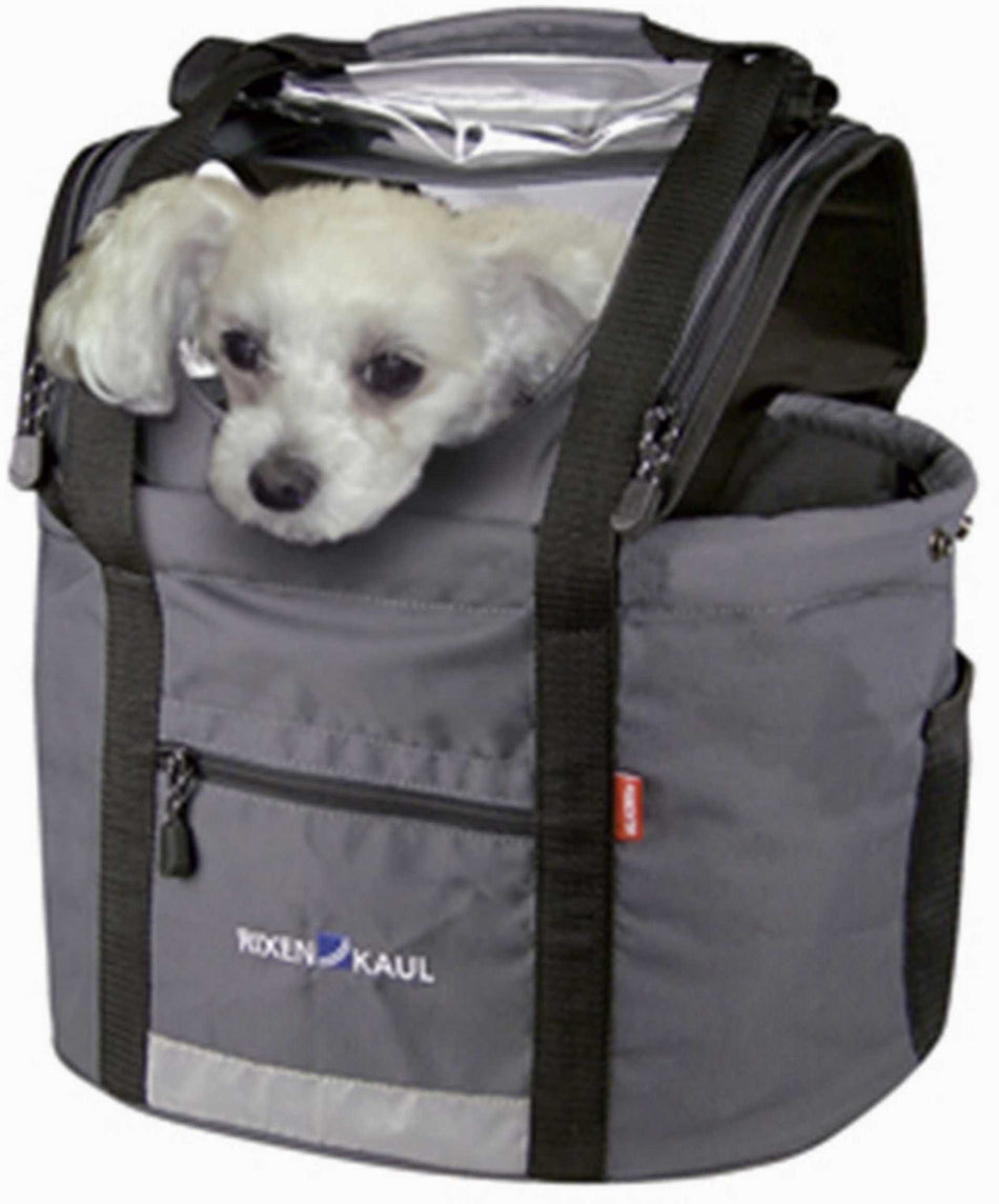 Klickfix Doggy Lenkertasche grau/schwarz