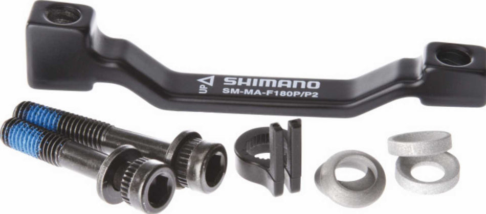 Shimano E-SMMAF180PP2 Scheibenbremsadapter 180mm von PM-Bremmsattel auf PM-Gabel/-Rahmen