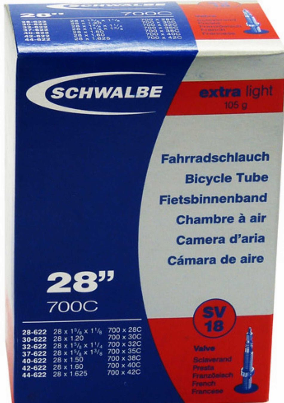 Schwalbe Nr.18 Schlauch 28''