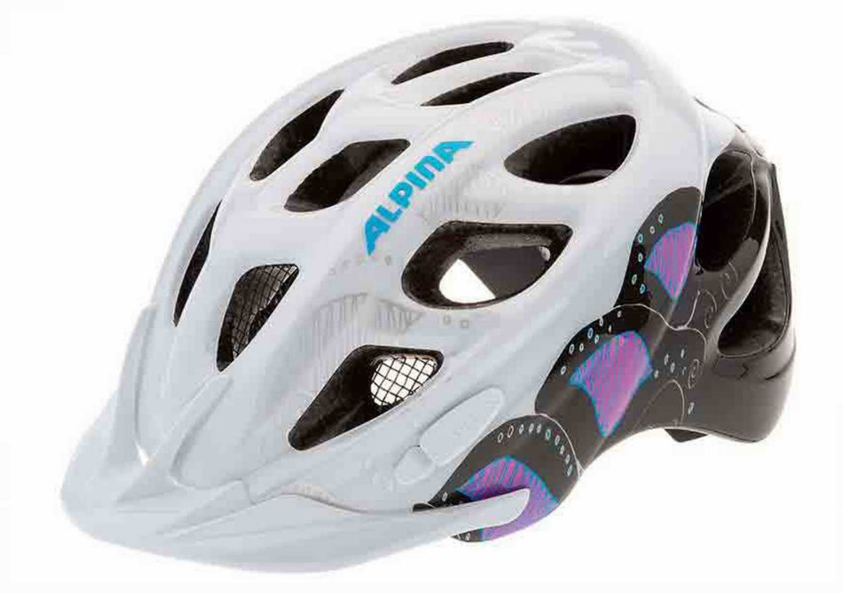 Alpina Rocky Kinder-Helm white-pink titanium