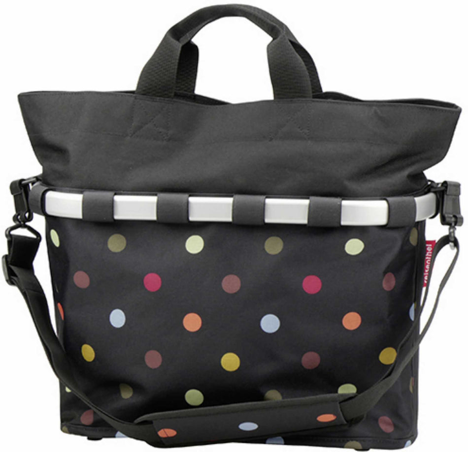 KLICKfix Reisenthel Bikebasket Oval M Gepäckträgertasche Dots